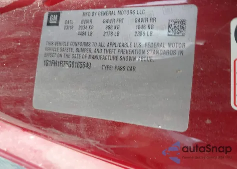 2016 Chevrolet Camaro 2Ss from USA, damaged, VIN 1G1FH1R75G0165649